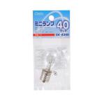 白熱電球 ミニランプ E17 40W クリア O