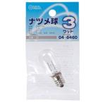 04-6460 ナツメ球E12 3Wクリア LB-T0203-C