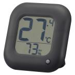 温度が見やすい温湿度計 ブラック｜TEM-100B-K 08-1445 オーム電機