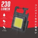 充電式COBライト（3段階調光/点滅機能/USB充電式/防水保護IPX3/カラビナ付）_08-1712_LH-C23A5_OHM（オーム電機）
