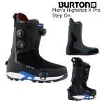 25-26 バートン ステップオンブーツ ハイショット エックス プロ ワイド ステップオン ブラック BURTON Men's Highshot X Pro Step On Wide Black ステップイン