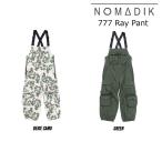 25-26 ノマディック ボードパンツ スリーセブン レイ ビブ パンツ NOMADIK 777 RAY BIB Pant 特典あり ボードウエア スノボ 國母 和宏 工藤 洸平 26Snow