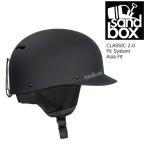 25-26 Sand box Classics no- черный 2.0 SANDBOX Helmet Classic 2.0 SNOW Black (Matte) Asian Fit стандартный товар шлем сноуборд с козырьком 