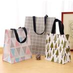 トートバッグ シンプル キャンバス 北欧風 防水加工 丈夫 ランチバッグ A4 買い物袋