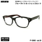  большой размер date date очки F-066 col.6 59mmf- Pas FU×PAS BIG размер .. сделано в Японии UV cut голубой свет cut 