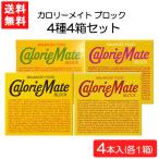 送料無料 大塚製薬 カロリーメイト ブロック4本入 4種 各1箱  チーズ フルーツ チョコレート メープル  4箱セット