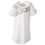 アディダス Ｗ　ＭＨ　半袖　ヘザー　オーバーサイズビッグロゴ　ロング丈　Ｔシャツ Ｖ０６８８ ajp-ftk40-dv0688