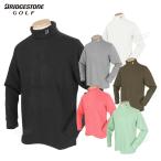 ショッピングオレンジ ブリヂストンゴルフ BridgestoneGolf ゴルフウエア メンズ 長袖タートルネックシャツ 吸湿発熱 起毛スムース 「 FGM32F 」 2025秋冬モデル 【当店在庫品】