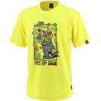 ＣＯＮＶＥＲＳＥ（コンバース） バックコートエディション プリントＴシャツ 裾ラウンド メンズ バスケットボールウェア フラッシュイエロー
