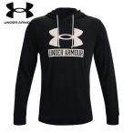 UNDER ARMOUR(アンダーアーマー) UA Rival Terry Logo Hoodie BK/ONYX WH 1370390 【マルチスポーツ スウェット・トレーナー】