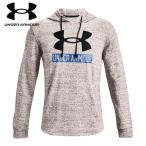 UNDER ARMOUR(アンダーアーマー) UA Rival Terry Logo Hoodie ONYX WH/BK 1370390 【マルチスポーツ スウェット・トレーナー】