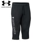 UNDER ARMOUR(アンダーアーマー) UAライバルテリー 3/4パンツ BLACK / 1371929 【マルチスポーツ スウェット・トレーナー】