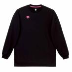 デサント(DESCENTE) ワンポイント長袖プラクティスシャツ ブラック/ピンク