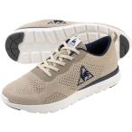 le coq sportif(ルコック) LA セーヌ II ワイド フランスニット ベージュ×ホワイト レディース