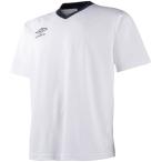UMBRO(アンブロ) ベーシックセカンダリーシャツ ホワイト/ネイビ