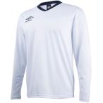 UMBRO(アンブロ) セカンダリーL/Sシャツ ホワイト/ネイビ