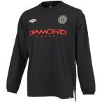 UMBRO（アンブロ） HE 長袖Tシャツ／DIAMOND ブラック
