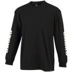 UMBRO(アンブロ) HE 長袖Tシャツ/スリーブプリント ブラック