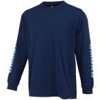 UMBRO(アンブロ) HE 長袖Tシャツ/スリーブプリント ネイビー