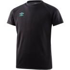 UMBRO(アンブロ) ワンポイント S/Sシャツ ジュニア サッカー・フットサル プラクティスシャツ プラシャツ ブラック