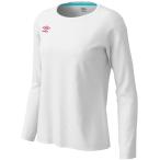 UMBRO(アンブロ) WM ワンポイントドライ長袖シャツ レディース ホワイト