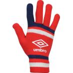 UMBRO(アンブロ) Jr マジックニットグローブ ジュニア レッド/ネイビ