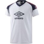 UMBRO(アンブロ) Jr. ロゴグラフィックプラクティスシャツ ホワイト/ネイビ