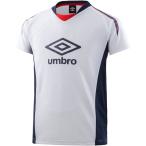 UMBRO(アンブロ) Jr. ロゴグラフィックプラクティスシャツ ホワイト/ネイビ