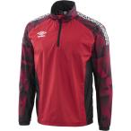 UMBRO(アンブロ) TR 裏起毛サーモハーフジップ メンズ Mレッド
