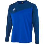 UMBRO（アンブロ） 杢カラー長袖プラクティスシャツ ネイビー