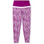 DANSKIN WATER REC PRINT RISE-UP LEGGINGS プラム