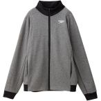 Speedo(スピード) サーキュラー ストレッチジップ ジャケット メンズ Xグレイ