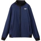 Speedo(スピード) サーキュラー ストレッチジップ ジャケット メンズ ネイビーB