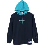 Champion(チャンピオン) ロングスリーブフードTシャツ ダークネイビー