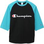 Champion(チャンピオン) ラグラン3/4スリーブ ブラック