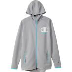 Champion(チャンピオン) テックウィーブ 3LSジップフーデッドスウェットシャツ C3-UV110 オックスフォードGRY