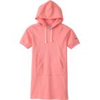 Champion(チャンピオン) SHORT SLEEVE HOODED ONEPIECE サーモンピンク