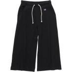 Champion(チャンピオン) ウィメンズ 3/4レングス【7分丈】スウェットワイドパンツ ブラック