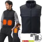 ショッピングアタック ATACK BASE アタックベース 正規品 HUMMER ハマー 電熱 Wスイッチ ヒート ベスト ハイブリッド バッテリーセット 中綿 2025モデル 「 80000 」