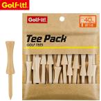 Golfit! Golf ito свет стандартный товар TEE PACK чай упаковка дерево чай уровень есть 75 лак [ чай выше высота 40mm T-438 ]