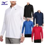 ミズノ MIZUNO ゴルフウエア メンズ 長袖シャツ 「 E2MAAA30 」 吸汗速乾 ベーシック 共衿 2025春夏モデル 【当店在庫品】