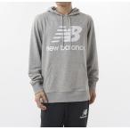 new balance（ニューバランス） NB Essentials スタックドロゴ スウェットフーディー アスレチックグレー