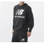 new balance(ニューバランス) NB Essentials スタックドロゴ スウェットフーディー ブラック