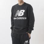 new balance(ニューバランス) NB Essentials スタックドロゴ スウェットクルー ブラック