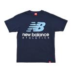 ニューバランス エッセンシャルズアイコンボストンスタックショートスリーブ Tシャツ ナチュラルインディゴ nbj-mt01528-ngo