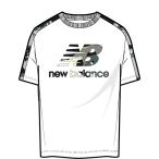 ニューバランス NB Essentials Camo Tシャツ ホワイトマルチ nbj-mt11509-wm