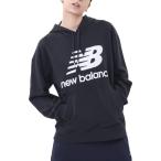 new balance（ニューバランス） Essentials スタックドロゴ オーバーサイズド フーディ— ブラック