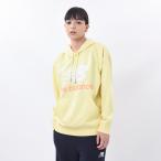 ニューバランス Essentials スタックドロゴ オーバーサイズド フーディ— レモンヘイズ nbj-wt03547-lhz
