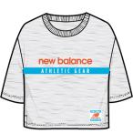 ニューバランス NB Essentials Field Day ボクシー Tシャツ  シーソルトヘザー nbj-wt11508-sah