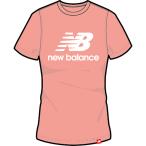 ニューバランス Essentials スタックドロゴ Tシャツ パラダイスピンク nbj-wt91546-ppi